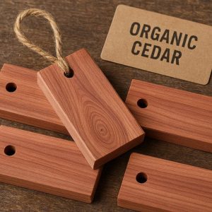 16 Organic Cedar Wood Car Freshener Blocks For Natural Moth Repellent And Earthy Masculine Aroma