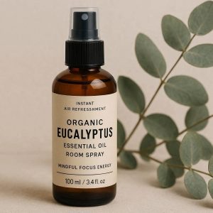 3 Organic Eucalyptus Essential Oil Room Spray For Instant Air Refreshment And Mindful Focus Energy