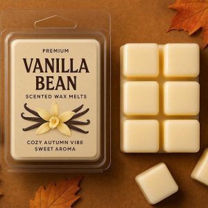 5 Premium Vanilla Bean Scented Wax Melts For Electric Warmers Cozy Autumn Vibe And Sweet Aroma