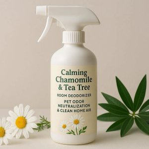 8 Calming Chamomile And Tea Tree Room Deodorizer For Pet Odor Neutralization And Clean Home Air